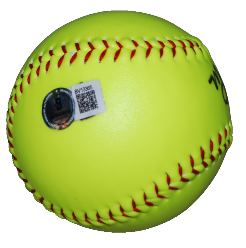 MORGAN ZERKLE signed (BANDITS) MARSHALL USA Softball 11" BECKETT BAS BV11365