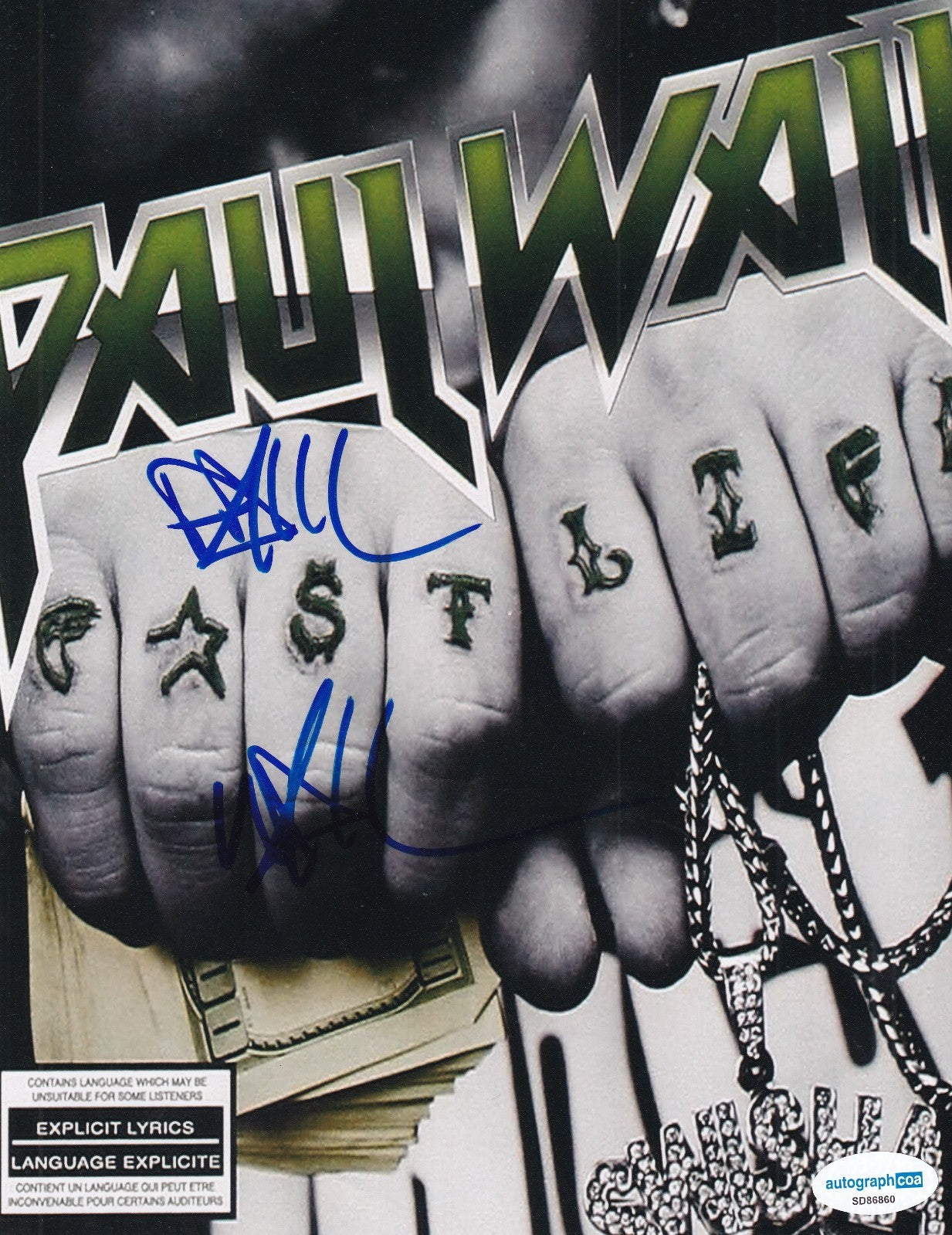 PAUL WALL signed (HALL OF FAME HUSTLER) Rapper music 8X10 photo ACOA SD86860