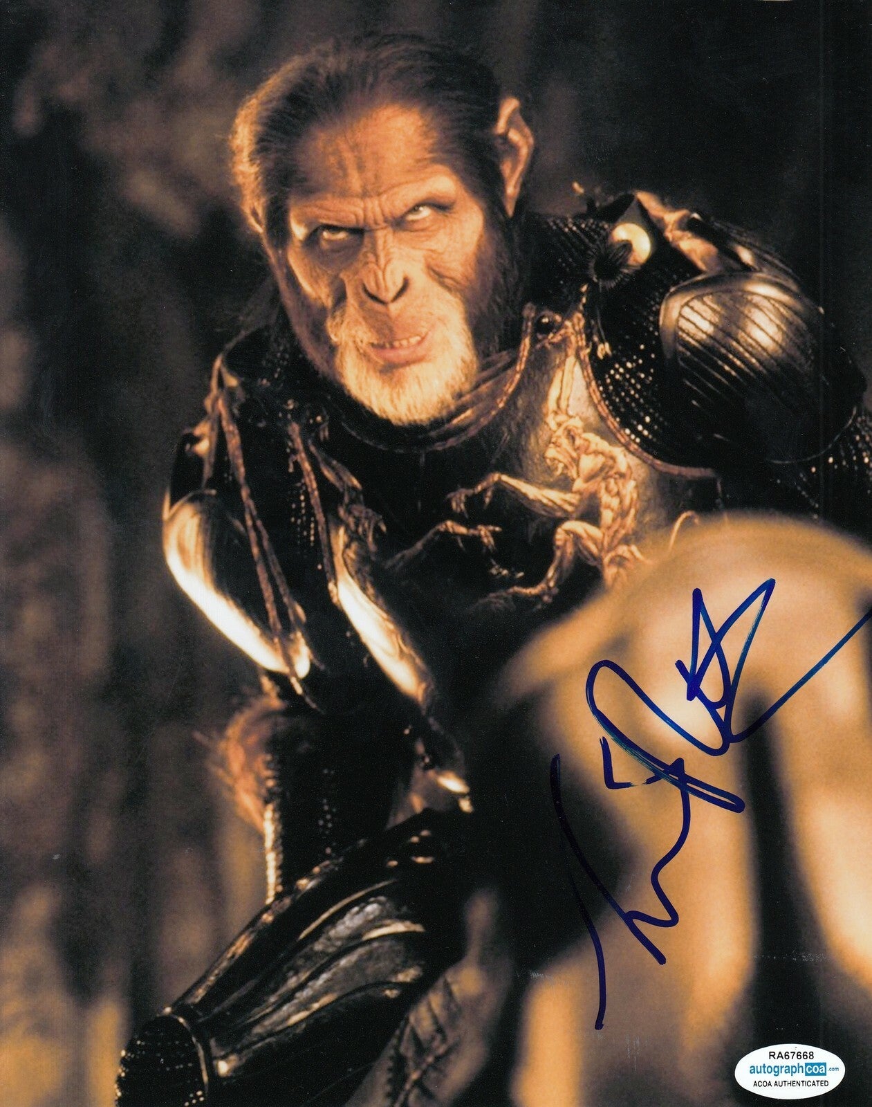 TIM ROTH signed (PLANET OF THE APES) *Thade* 8X10 photo ACOA Authenticated