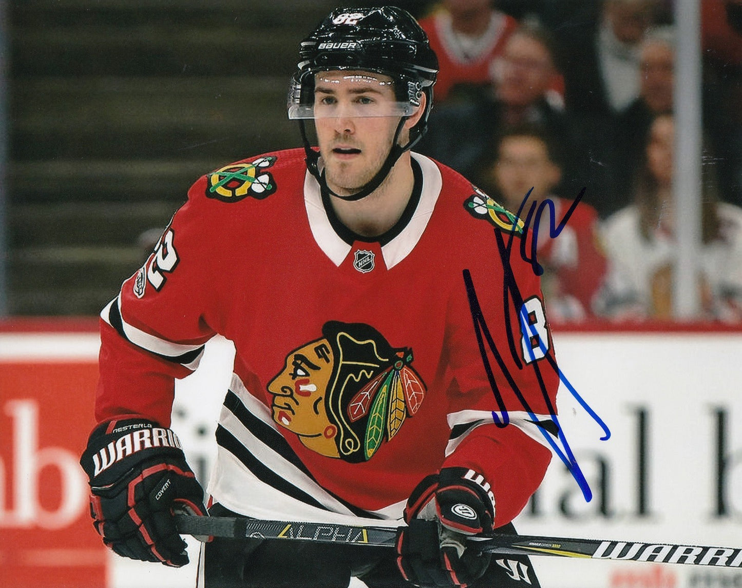 JORDAN OESTERLE signed (CHICAGO BLACKHAWKS) HOCKEY 8X10 photo W/COA #3