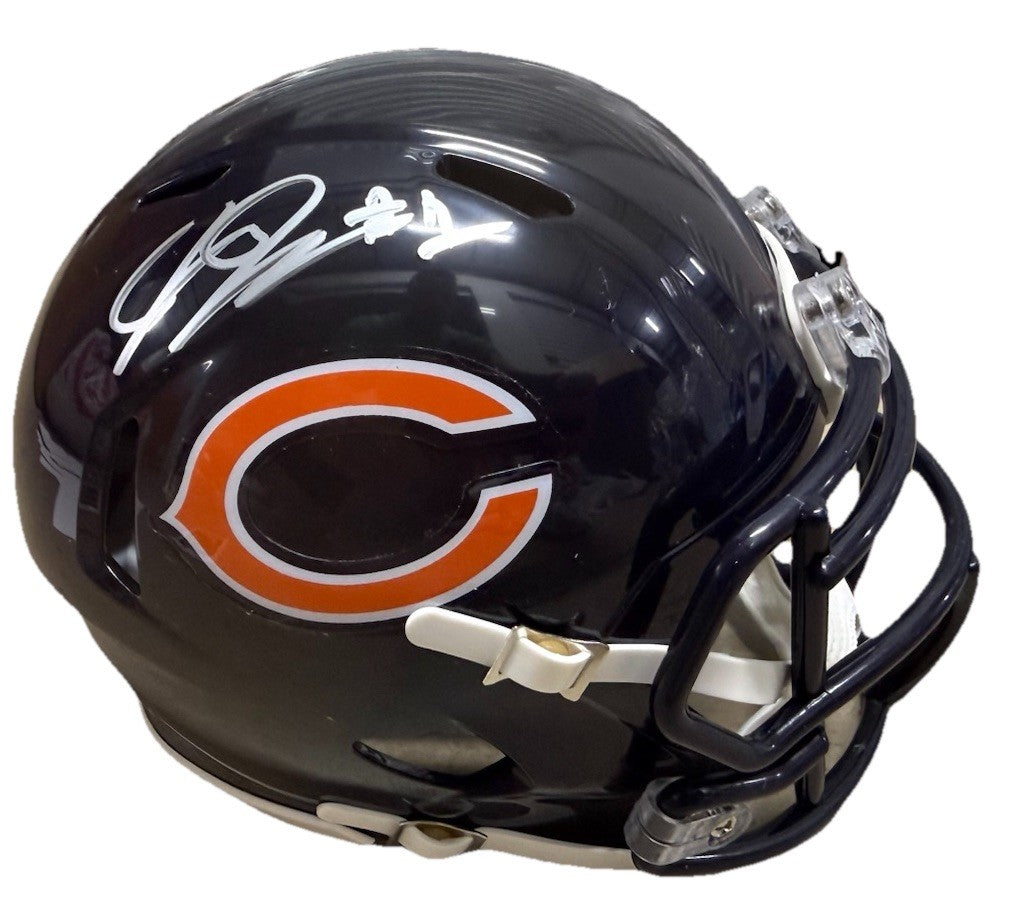 JAYLON JOHNSON signed (CHICAGO BEARS) 🐻 mini football helmet JSA COA CL20629