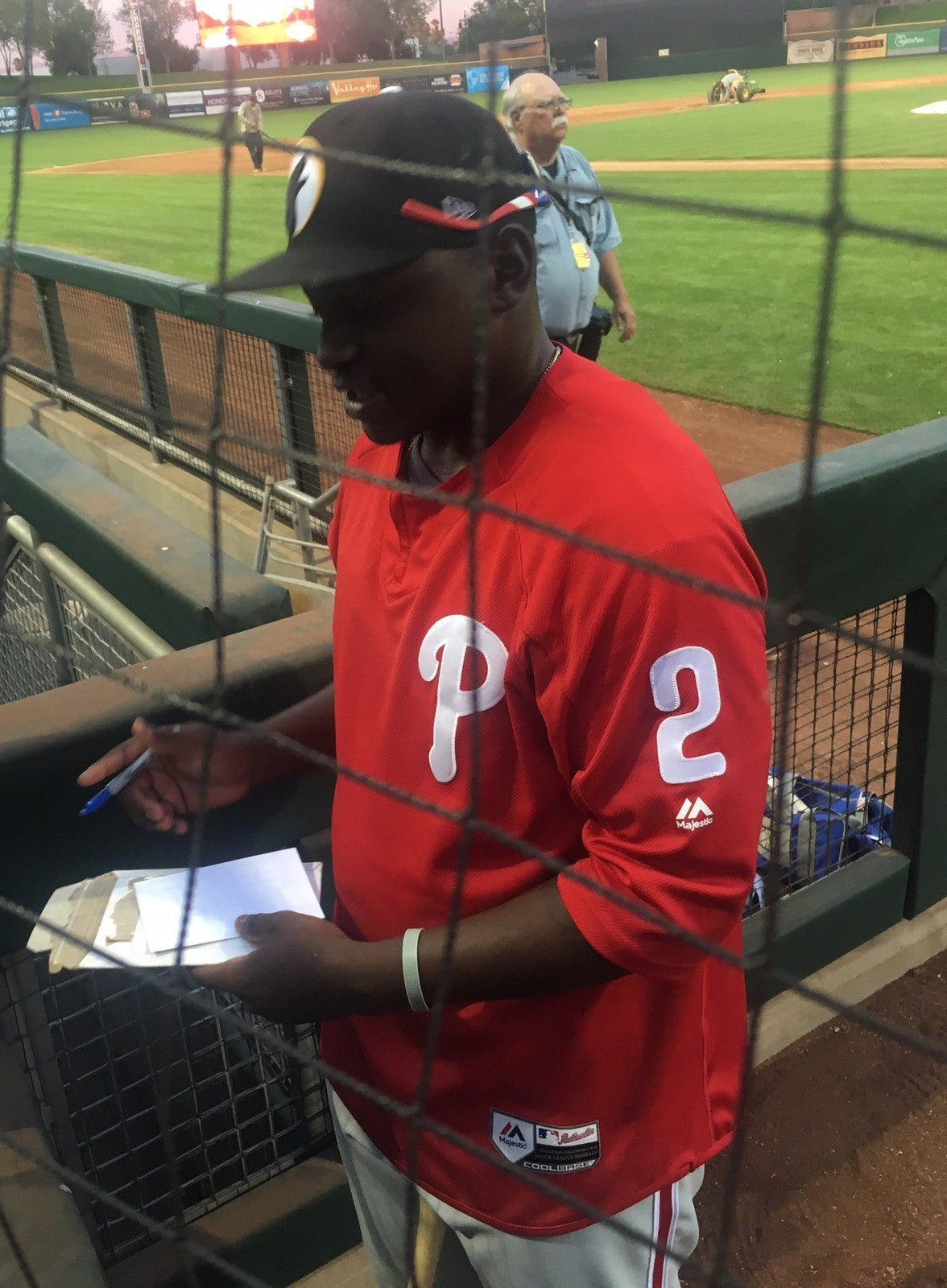 CORNELIUS RANDOLPH signed (PHILLIES) Official Major League baseball W/COA PROOF