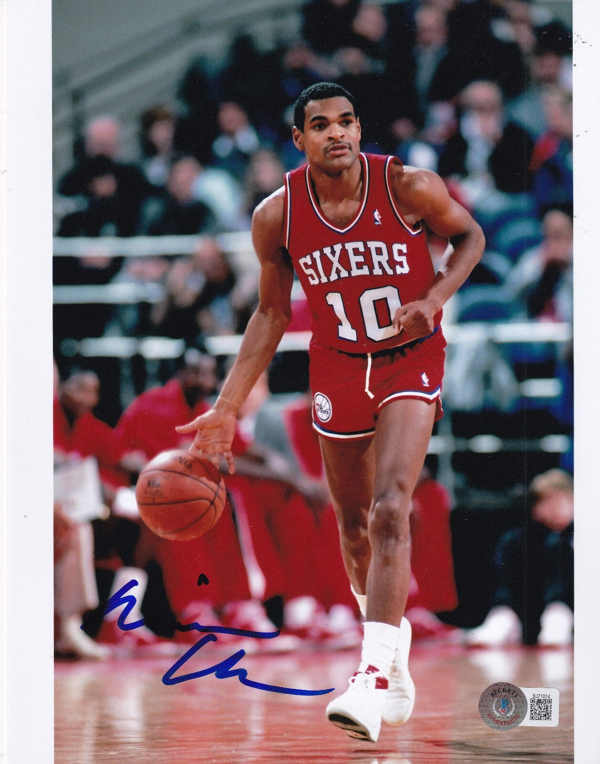 MAURICE CHEEKS signed (PHILADELPHIA 76ERS) basketball 8X10 photo BECKETT BJ71014