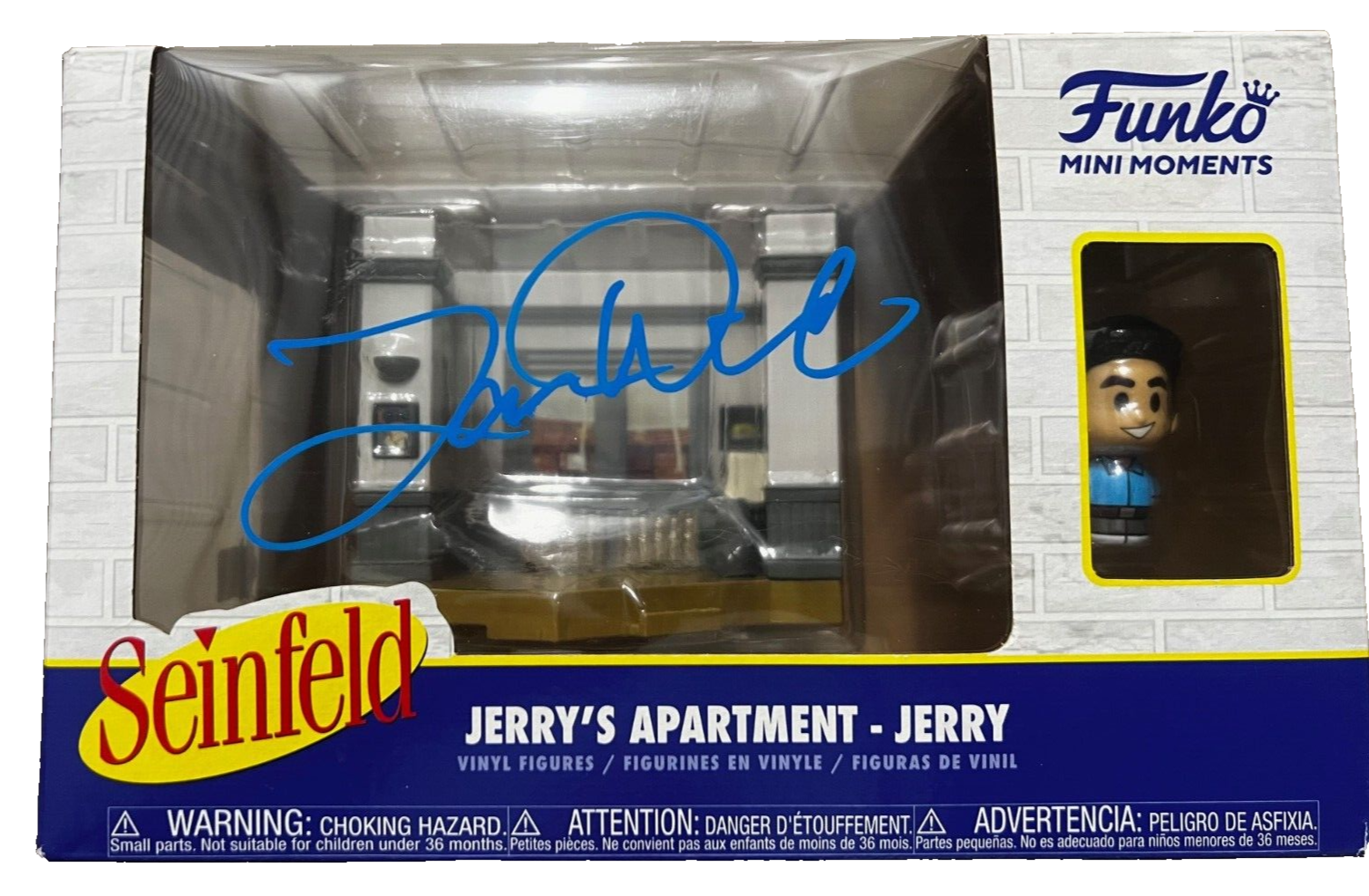 LARRY DAVID signed (JERRY'S APARTMENT) Seinfeld funko pop mini moments BP59321