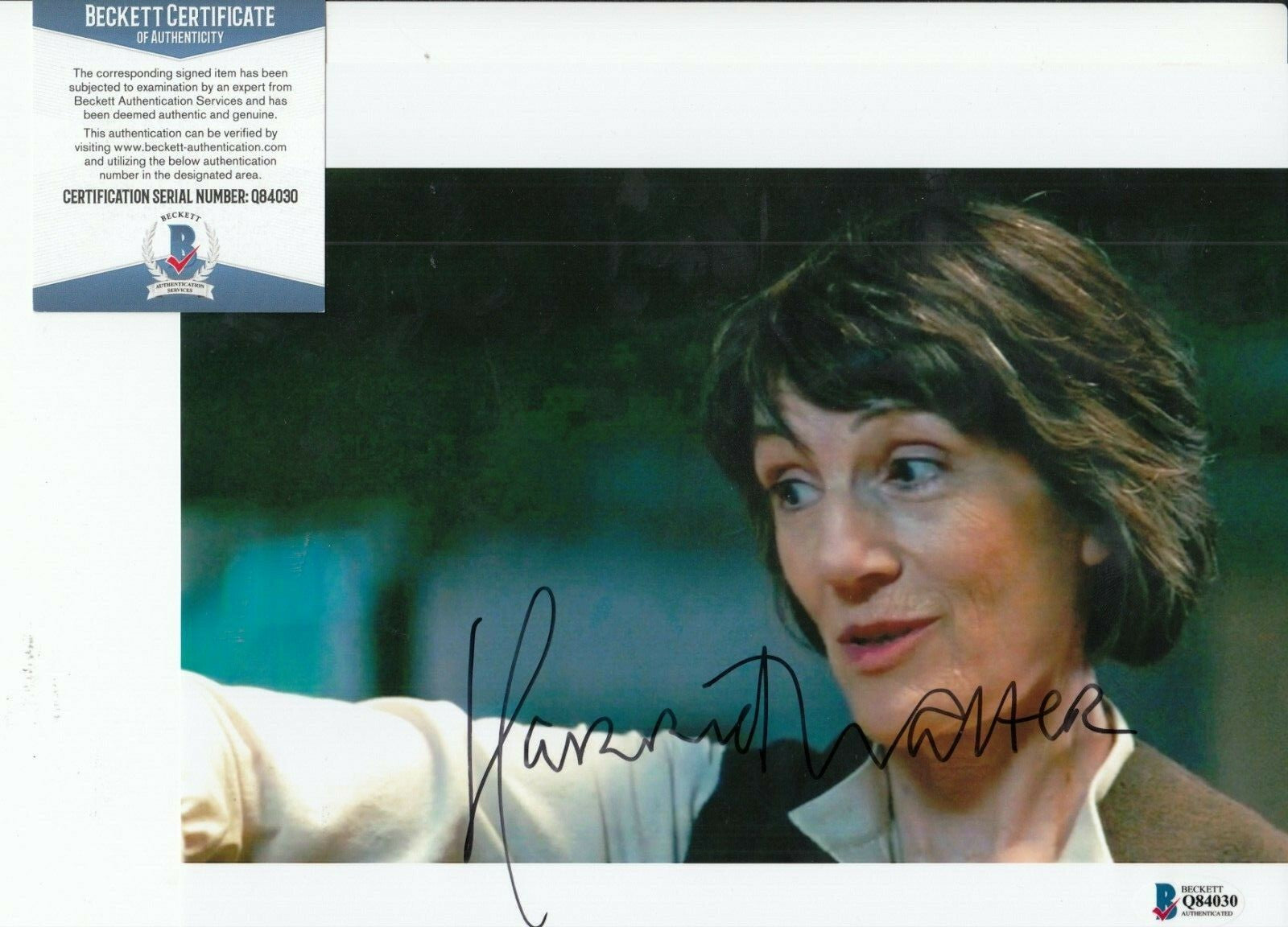 HARRIET WALTER signed (STAR WARS THE FORCE AWAKENS) 8X10 photo BAS BECKETT #3