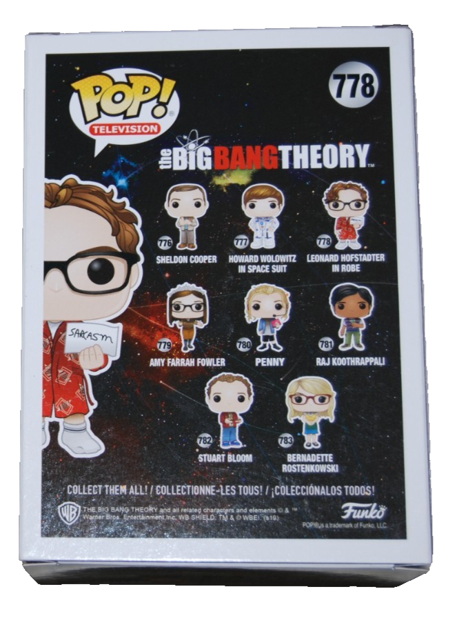 JOHNNY GALECKI signed (BIG BANG THEORY) Leonard #778 Funko Pop #BECKETT BU41139