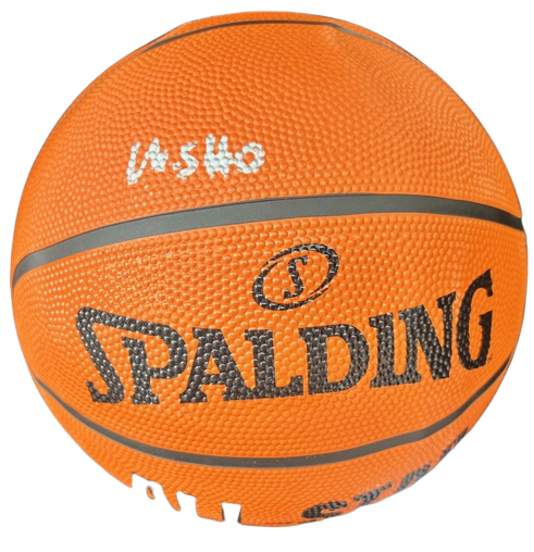 MARCUS SASSER signed (DETROIT PISTONS) Spalding NBA basketball PSA/DNA AN10046