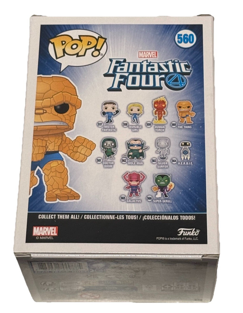 MICHAEL CHIKLIS signed (THE THING) Fantastic Four #560 Funko Pop BECKETT BU41154
