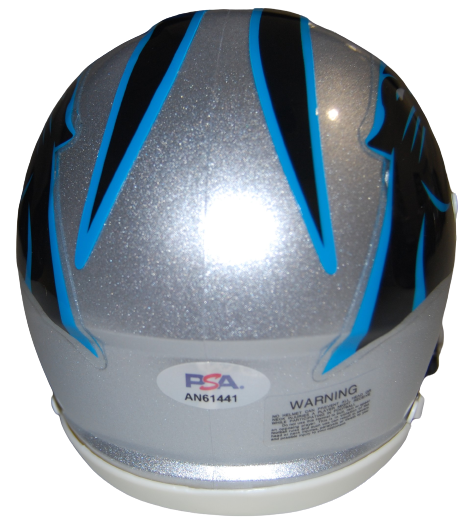 TERRACE MARSHALL signed (CAROLINA PANTHERS) mini football helmet PSA/DNA AN61441