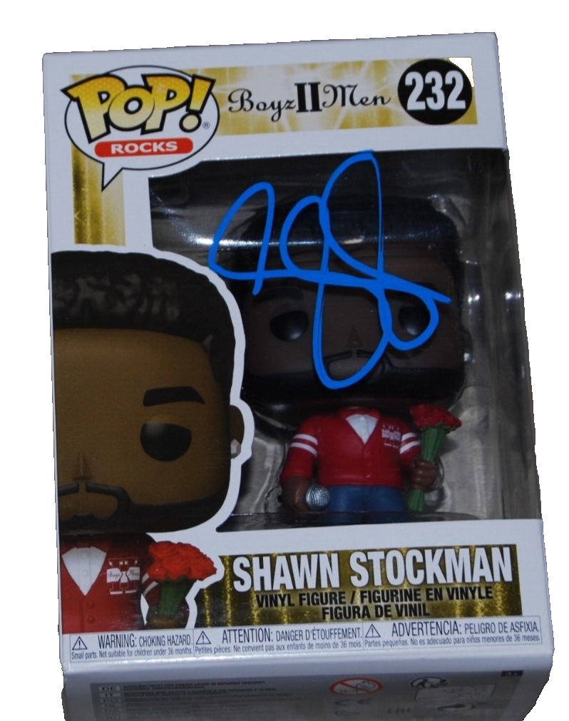 SHAWN STOCKMAN signed (BOYS II MEN) #232 Funko Pop Rocks! BECKETT BAS BP09607