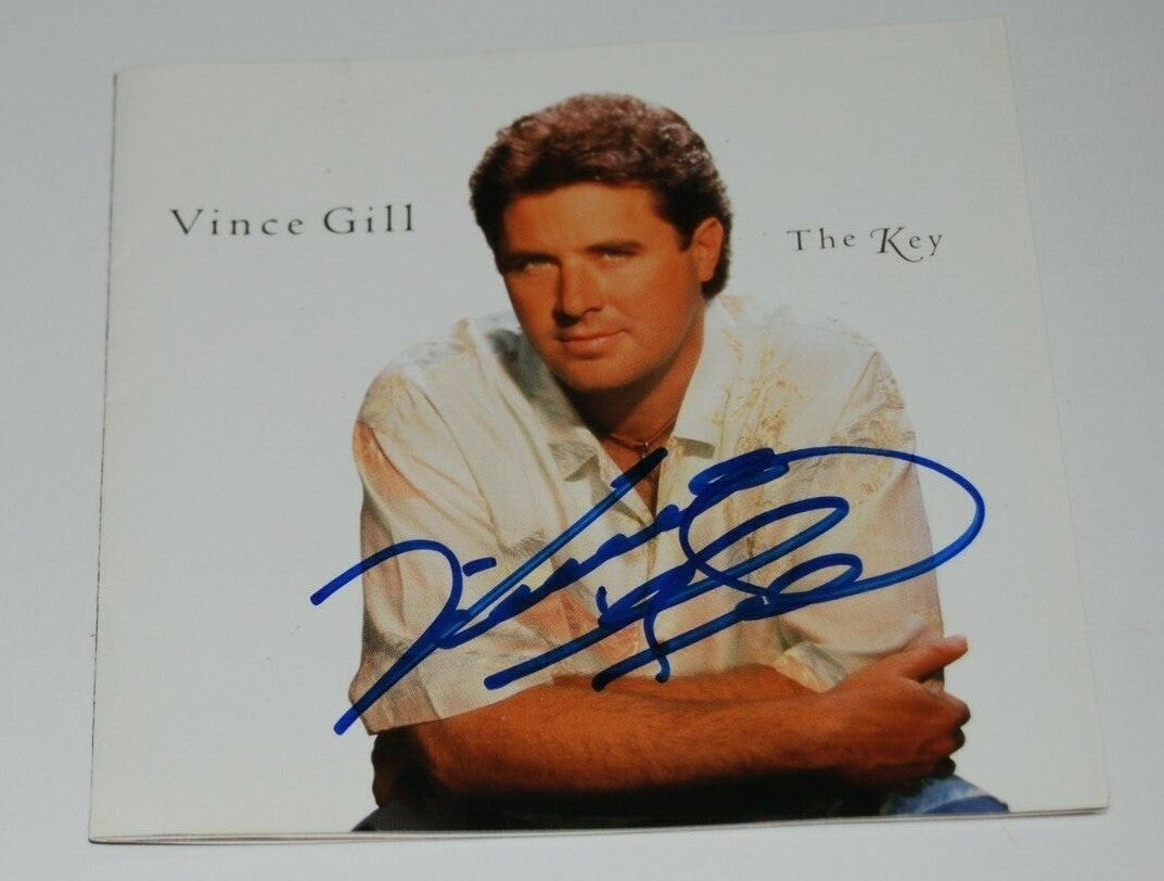 VINCE GILL signed (THE KEY) autographed CD Cover W/COA