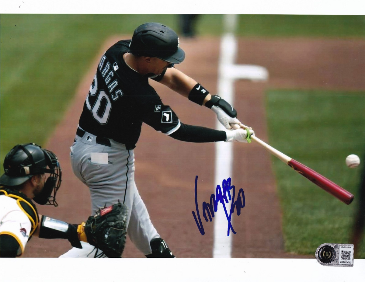 MIGUEL VARGAS signed (CHICAGO WHITE SOX) baseball 8X10 photo BECKETT BY085544