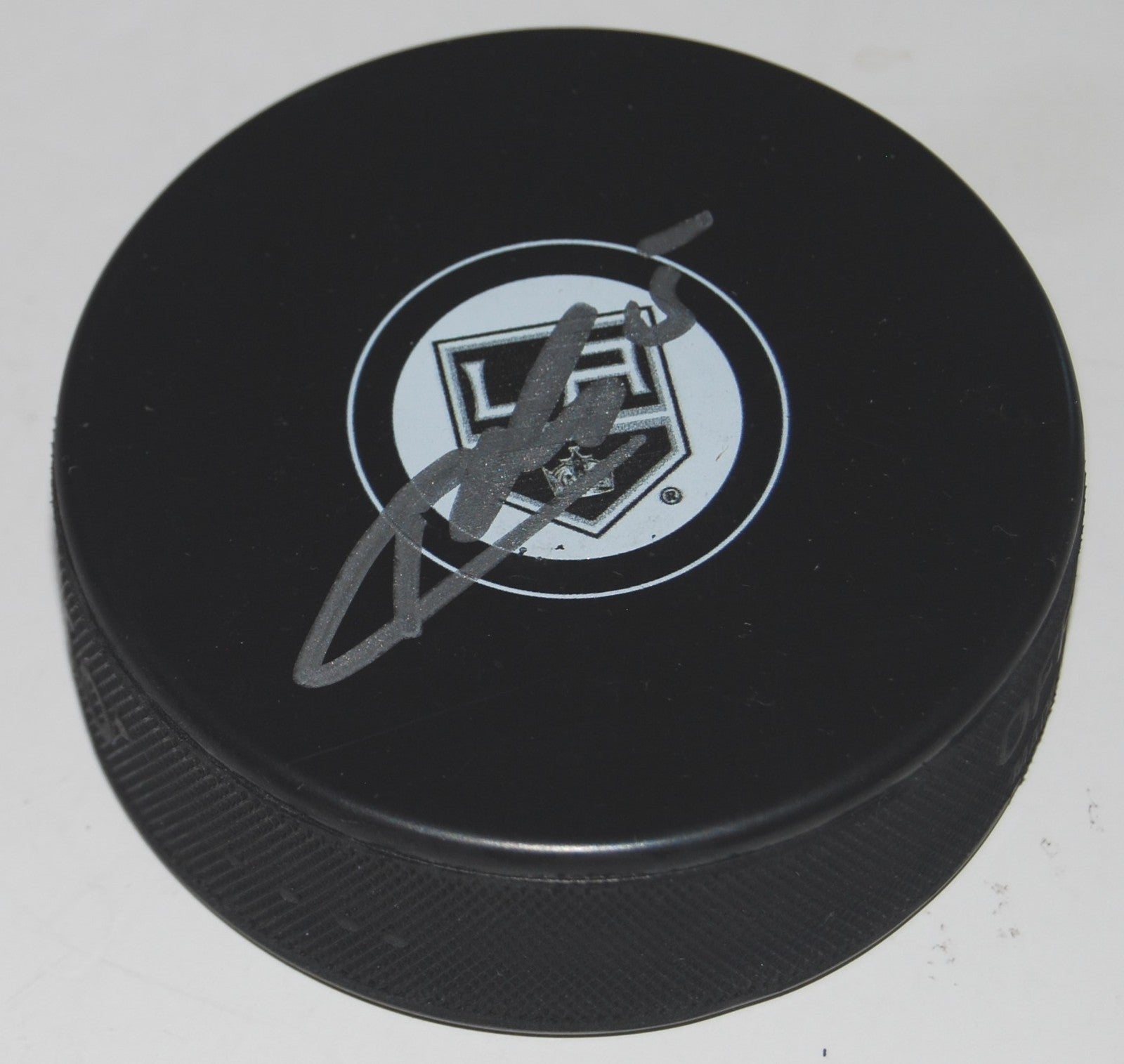 CHRISTIAN FOLIN signed (LOS ANGELES KINGS) souvenir logo hockey puck W/COA