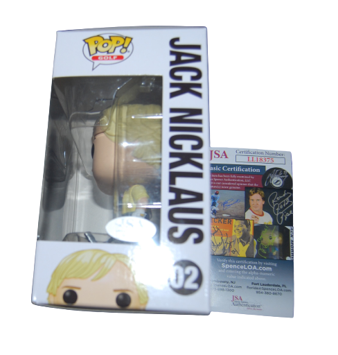 JACK NICKLAUS signed (FUNKO POP) Golden Bear PGA *AUGUSTA* JSA LL18375