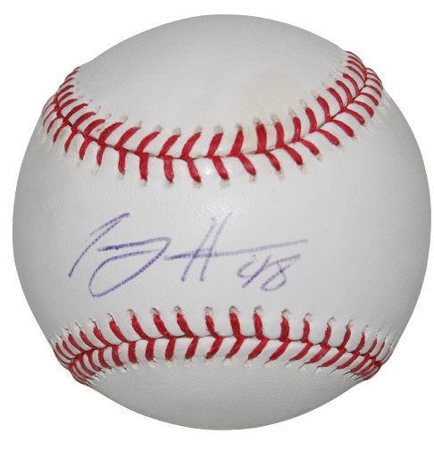 TOMMY HANSON signed (ATLANTA BRAVES) WHITE SOX OML baseball BECKETT BAS AD27368