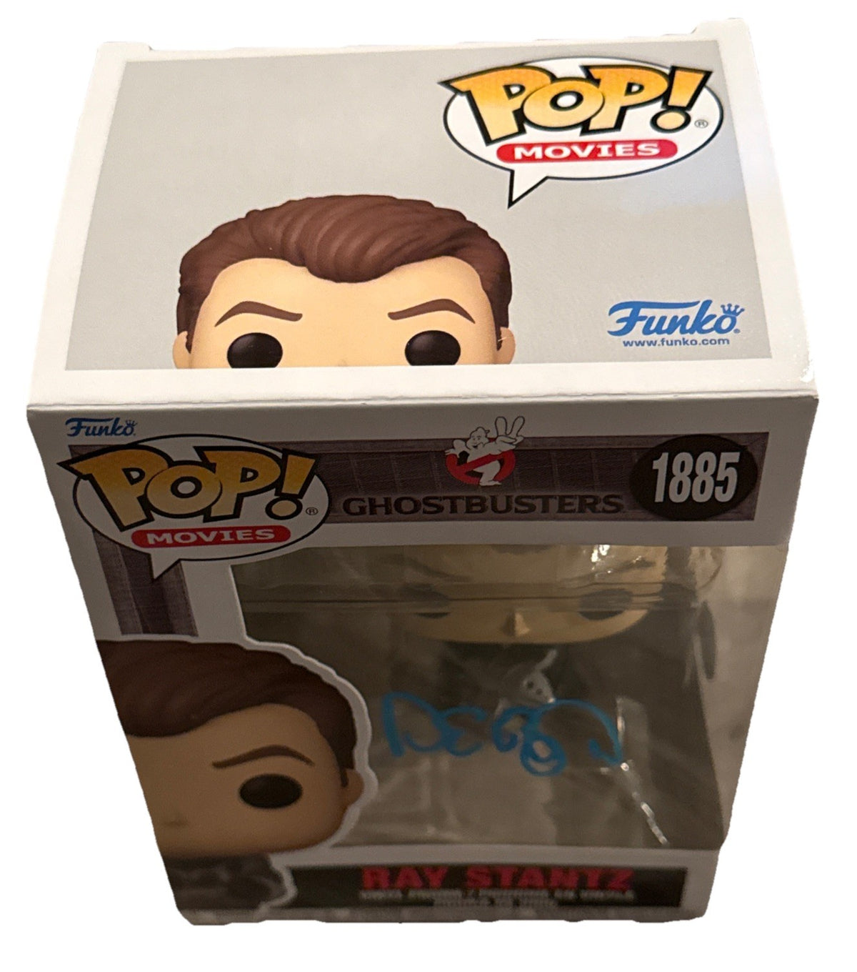 DAN AYKROYD signed (GHOSTBUSTERS) Ray Stantz Funko Pop #1885 BECKETT 3W041851