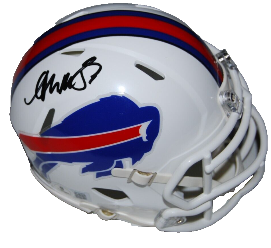 ANDRE REED signed (BUFFALO BILLS) mini football helmet BECKETT BAS BP30452
