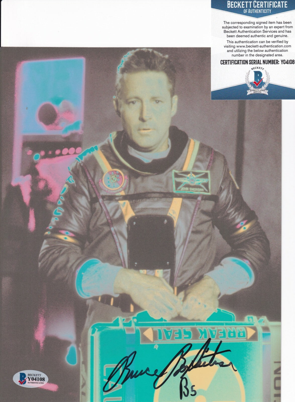 BRUCE BOXLEITNER signed (TRON) Alan Bradley movie 8X10 photo BECKETT BAS Y04108