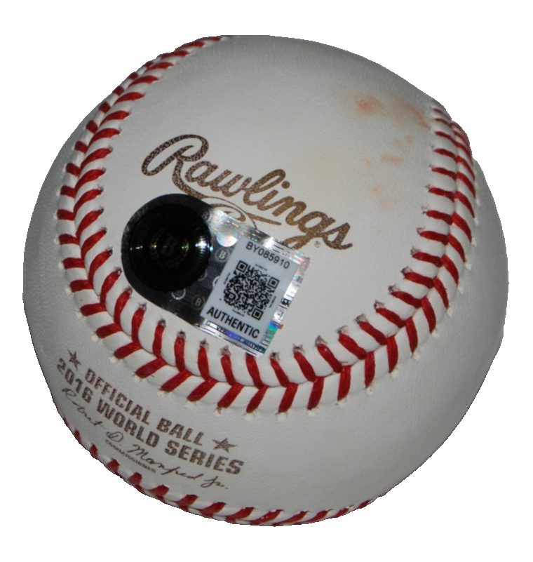 JASON HAMMEL signed (CHICAGO CUBS) 2016 World Series OML ball BECKETT BY085910