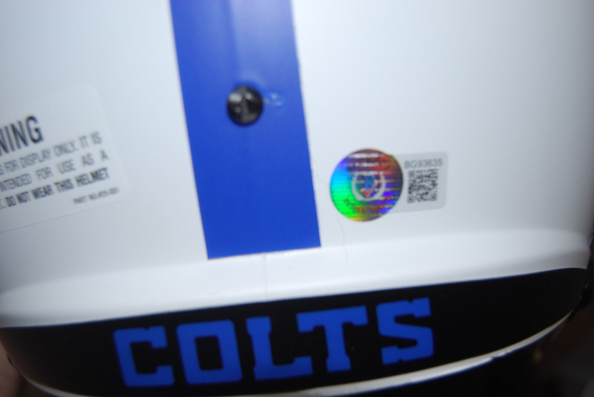 ERIC DICKERSON signed (INDIANAPOLIS COLTS) lunar F/S football helmet BECKETT BAS