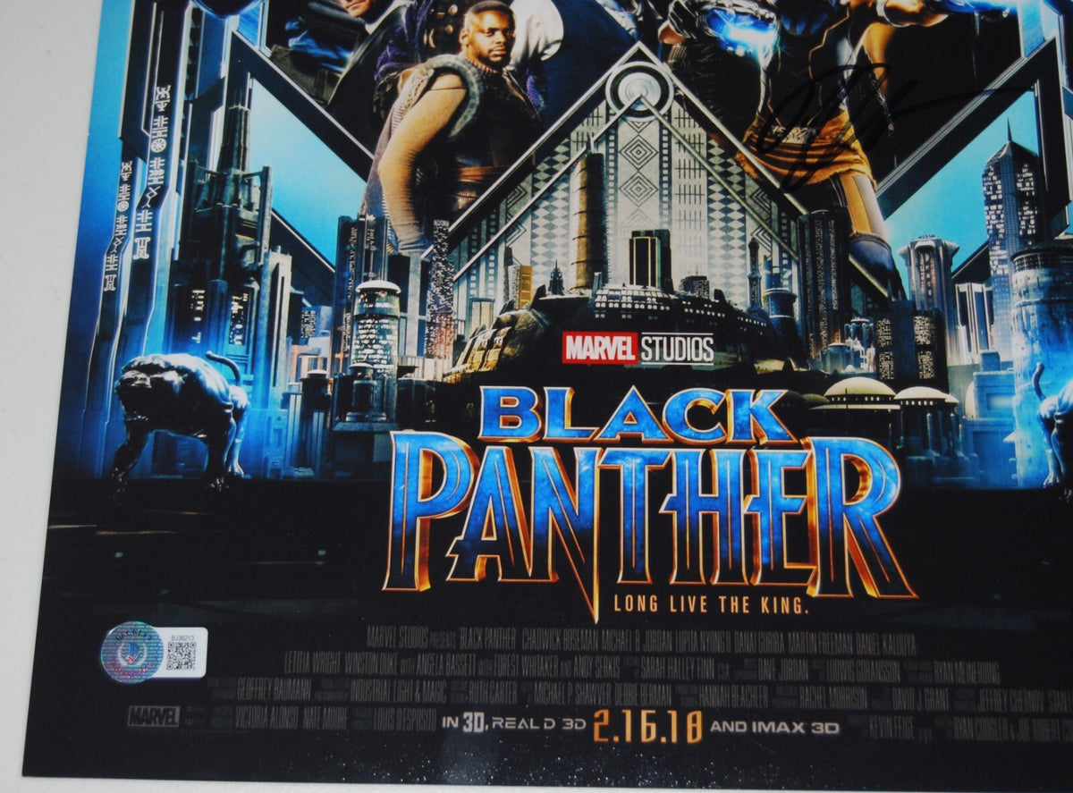 RYAN COOGLER signed (BLACK PANTHER) MOVIE POSTER 12X18 photo BECKETT BAS BJ36213