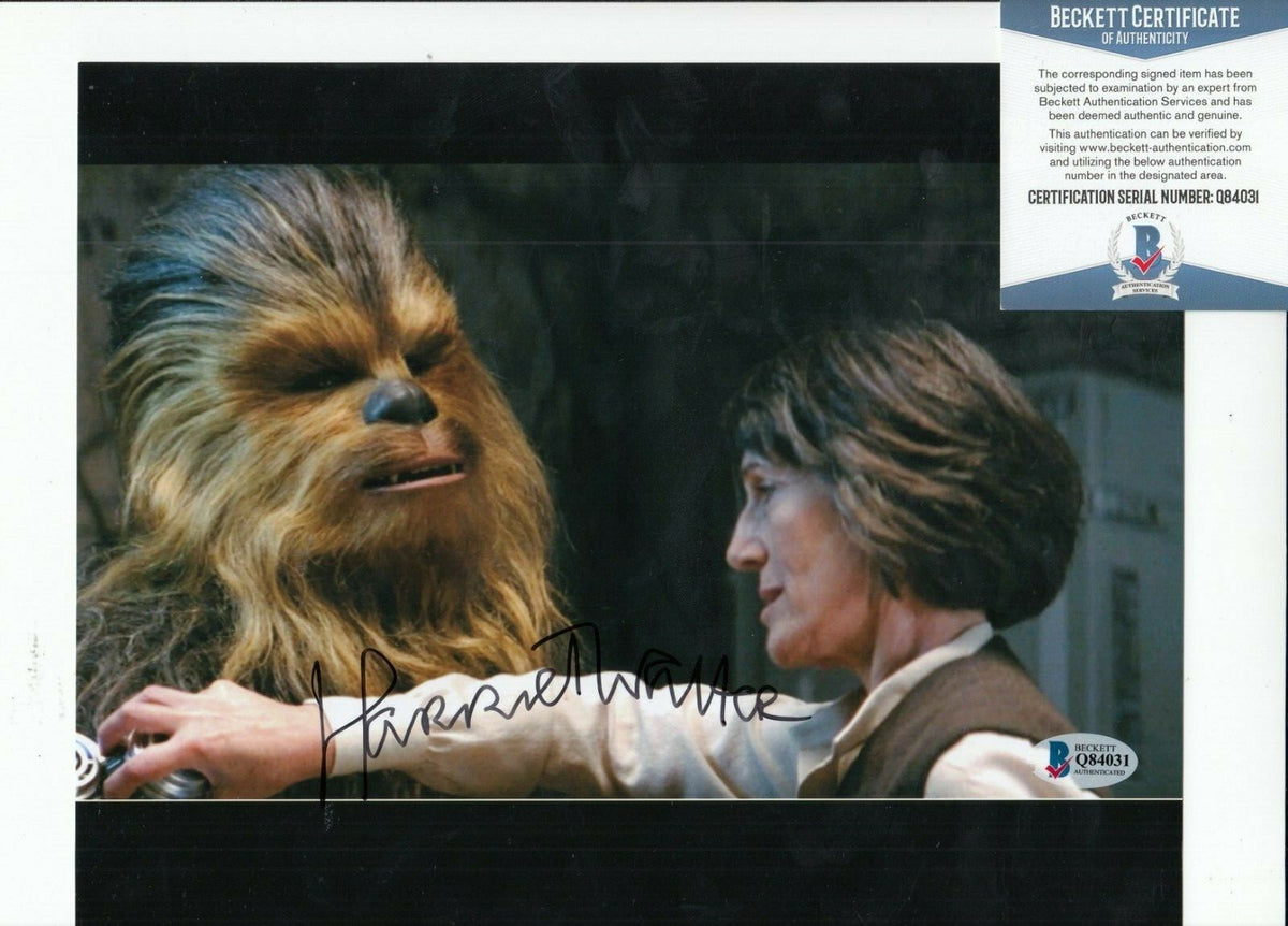 HARRIET WALTER signed (STAR WARS THE FORCE AWAKENS) 8X10 photo BAS BECKETT #4