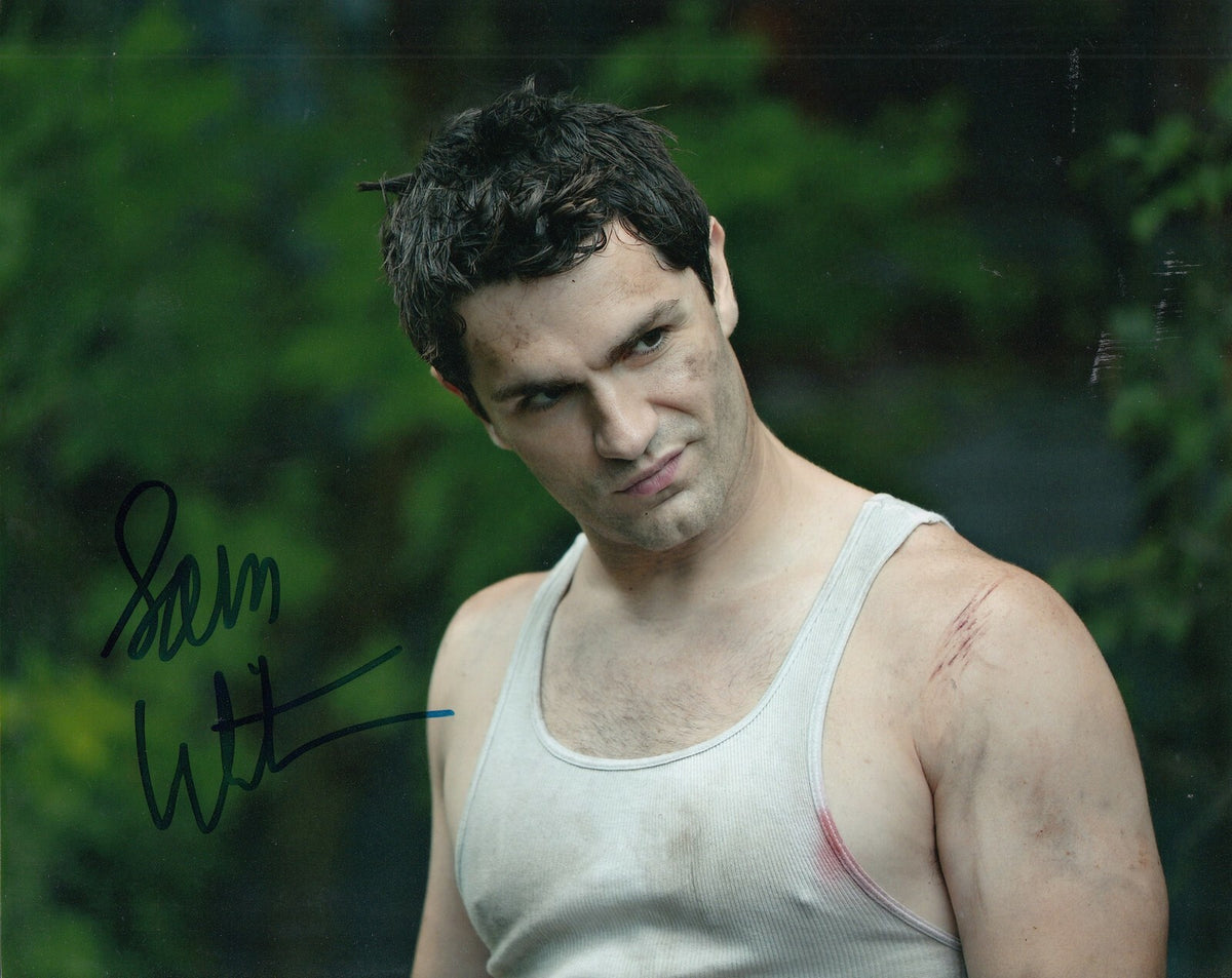 SAM WITWER signed (BEING HUMAN) TV Show 8X10 *Aidan Waite* photo W/COA #2