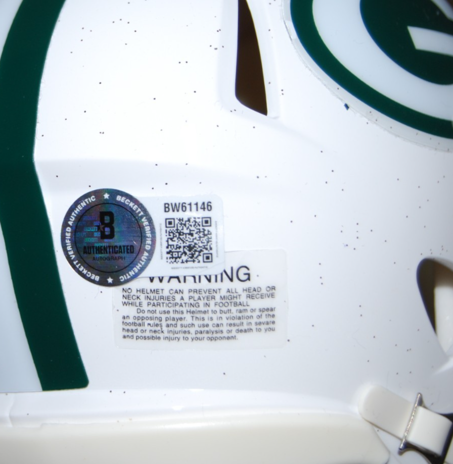 AL HARRIS signed (GREEN BAY PACKERS) white mini football helmet BECKETT BW61146