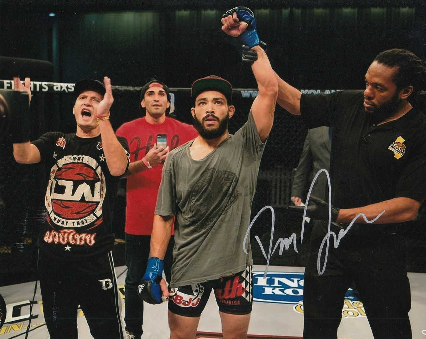 DAN "DYNAMITE" IGE signed (UFC) MMA FIGHTING DANIMAL 8X10 photo W/COA