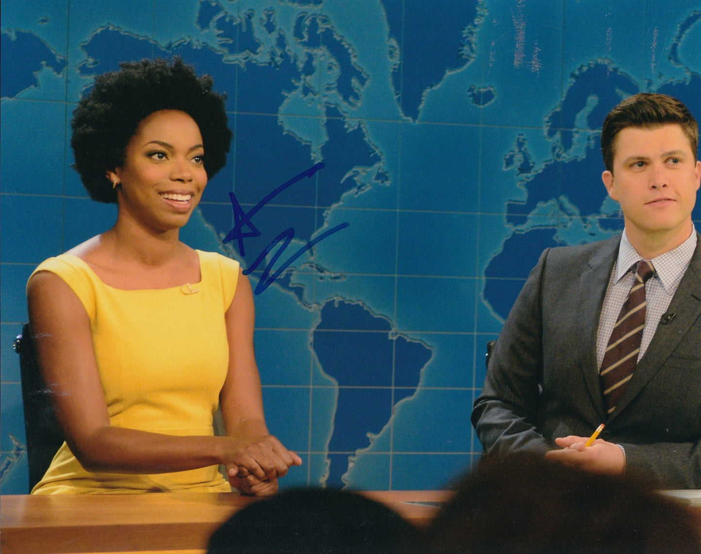 SASHEER ZAMATA signed *SATURDAY NIGHT LIVE* TV SNL 8X10 photo *PROOF* W/COA #1