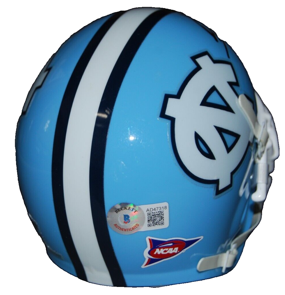 DEVONTEZ WALKER signed (NORTH CAROLINA TAR HEELS) mini helmet BECKETT AD47318