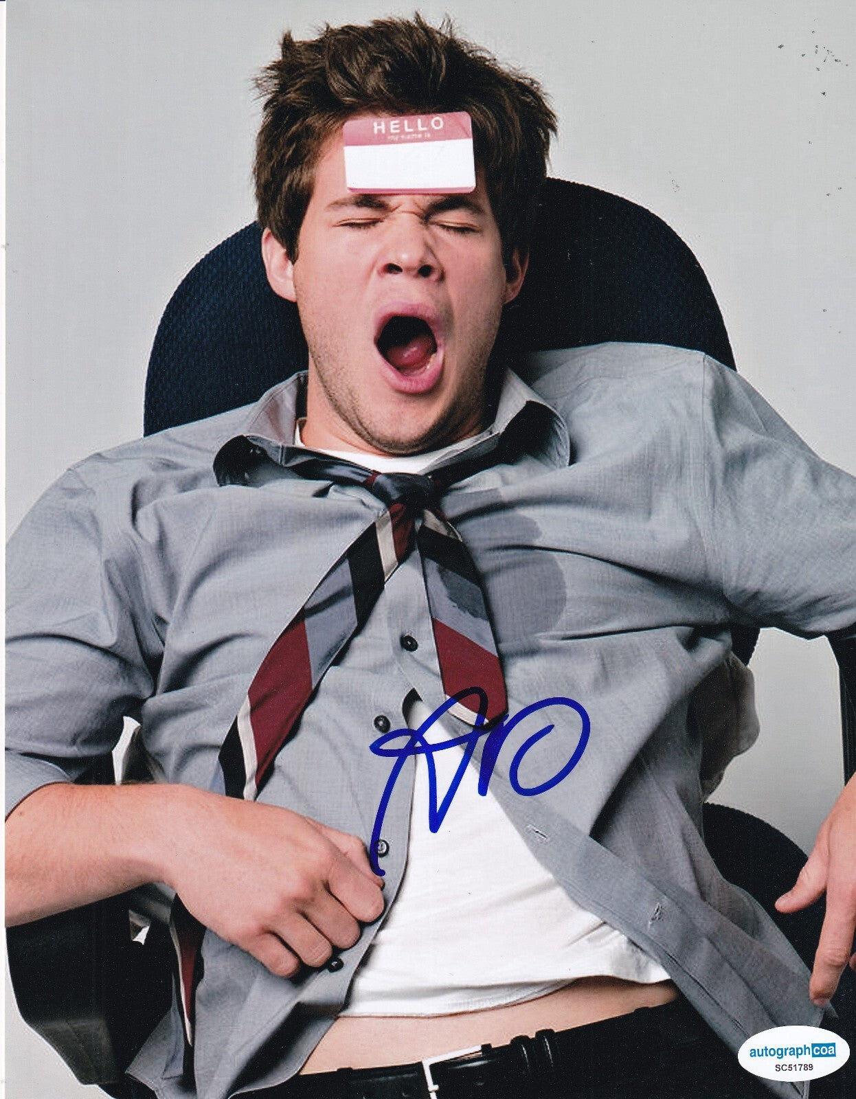 ADAM DEVINE signed (WORKAHOLICS) Adam Decamp TV 8X10 photo ACOA SC51789