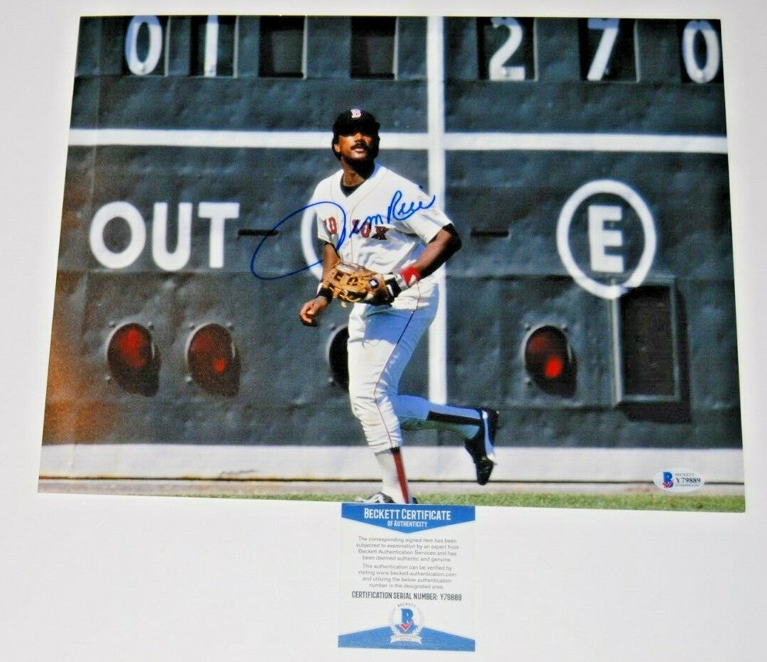 JIM RICE signed (BOSTON RED SOX) autographed baseball 11X14 photo BECKETT BAS #2