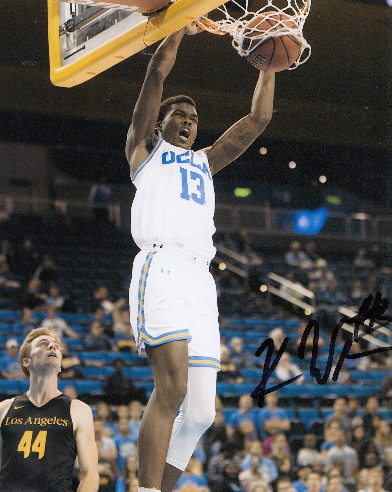 KRIS WILKES signed (UCLA BRUINS) Basketball *NBA DRAFT* 8X10 photo W/COA #2