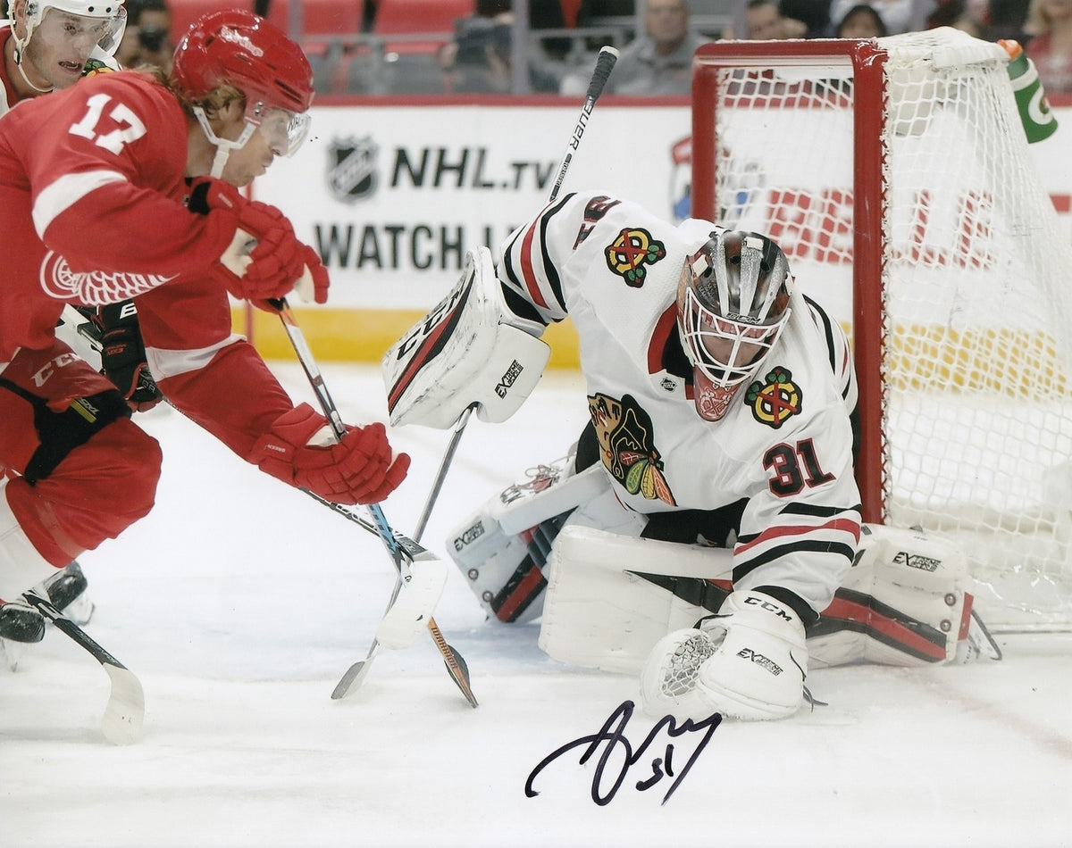 ANTON FORSBERG signed (CHICAGO BLACKHAWKS) autograph HOCKEY 8X10 photo W/COA #1