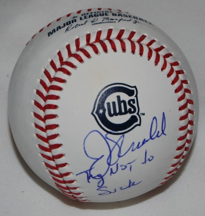 JOE MADDON signed (CHICAGO CUBS) Logo Major League baseball BECKETT BAS BW61580