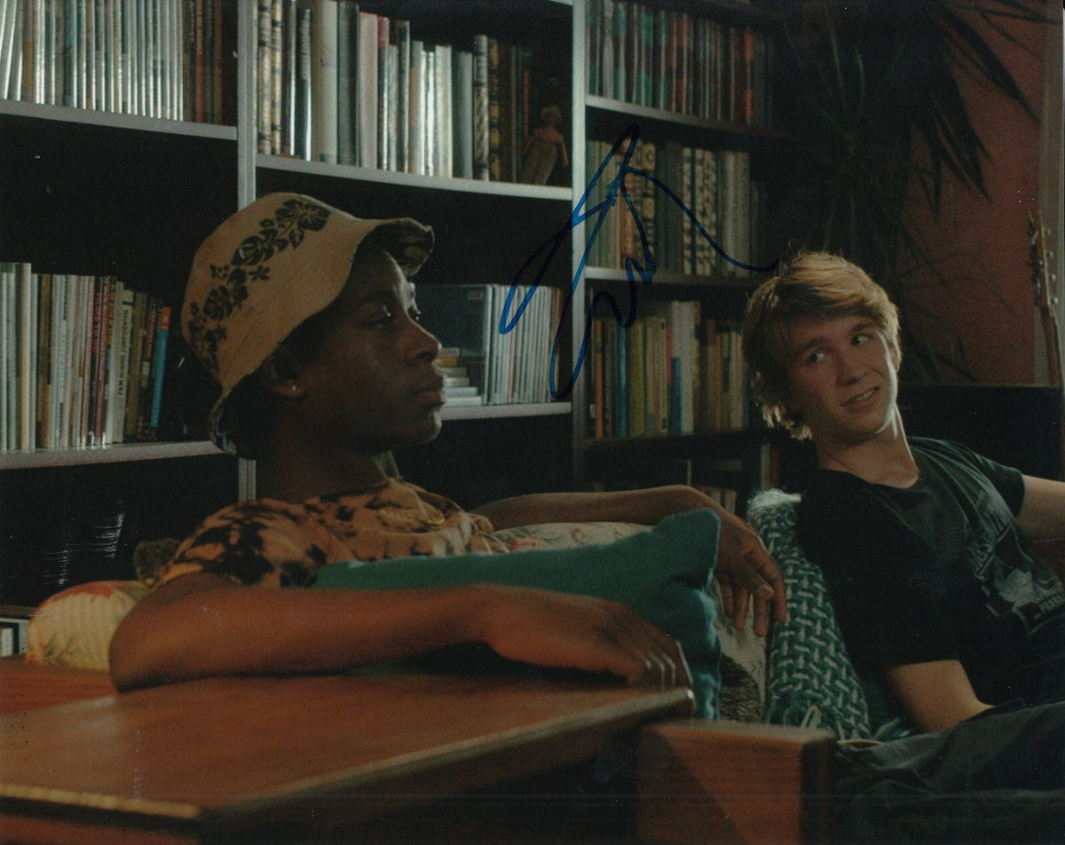 THOMAS MANN signed (ME AND EARL and the DYING GIRL) Movie 8X10 photo W/COA #5
