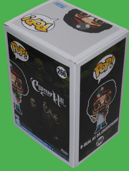 B-REAL signed (DR GREENTHUMB) #266 Funko Pop Cypress Hill BECKETT BAS BH014004