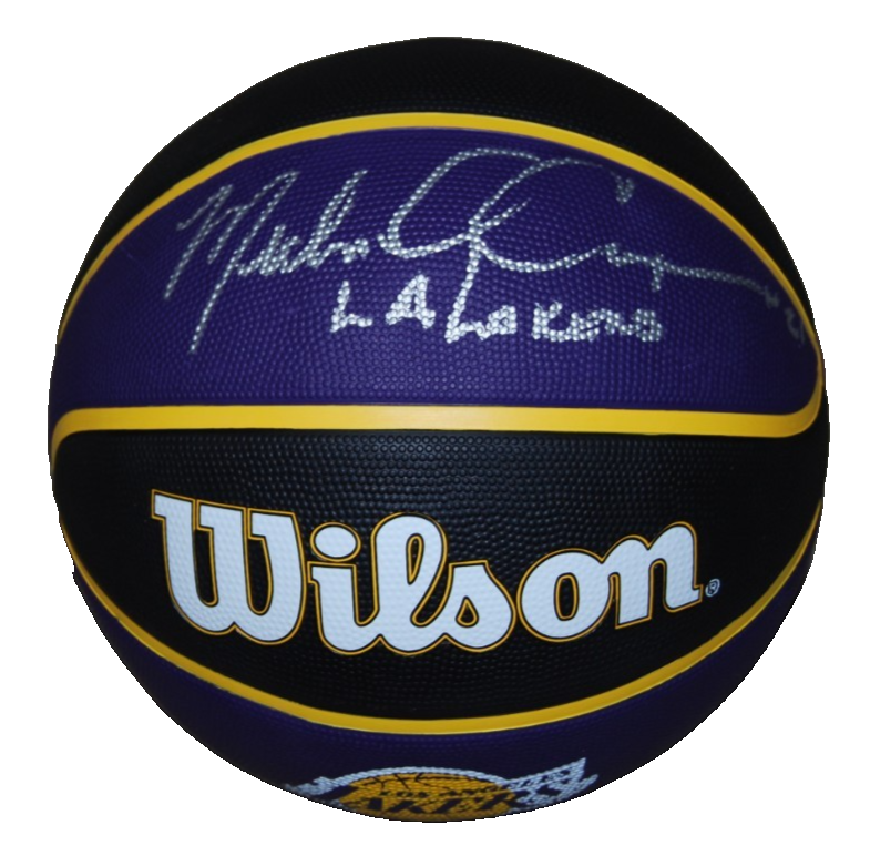 MICHAEL COOPER signed (LOS ANGELES LAKERS) logo basketball BECKETT BT56227