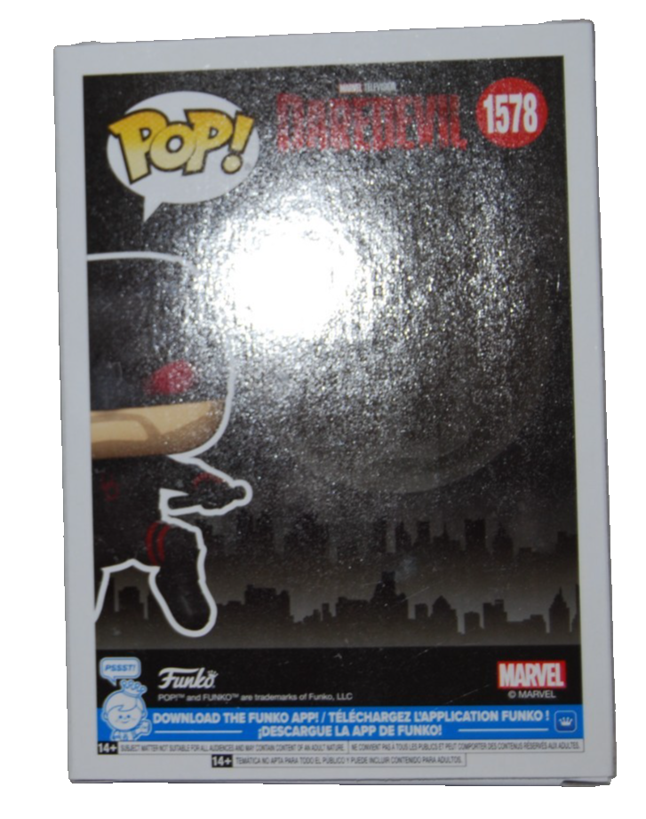 CHARLIE COX signed (DAREDEVIL) Born Again Funko Pop #1578 BECKETT BY085869