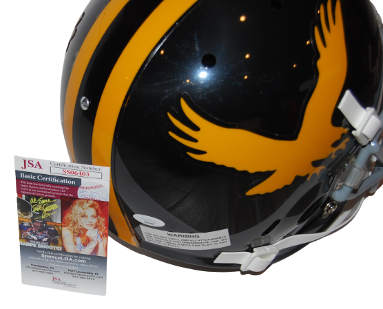 SPENCER PATRAS signed (IOWA HAWKEYES) F/S football helmet JSA Authentic SS06403