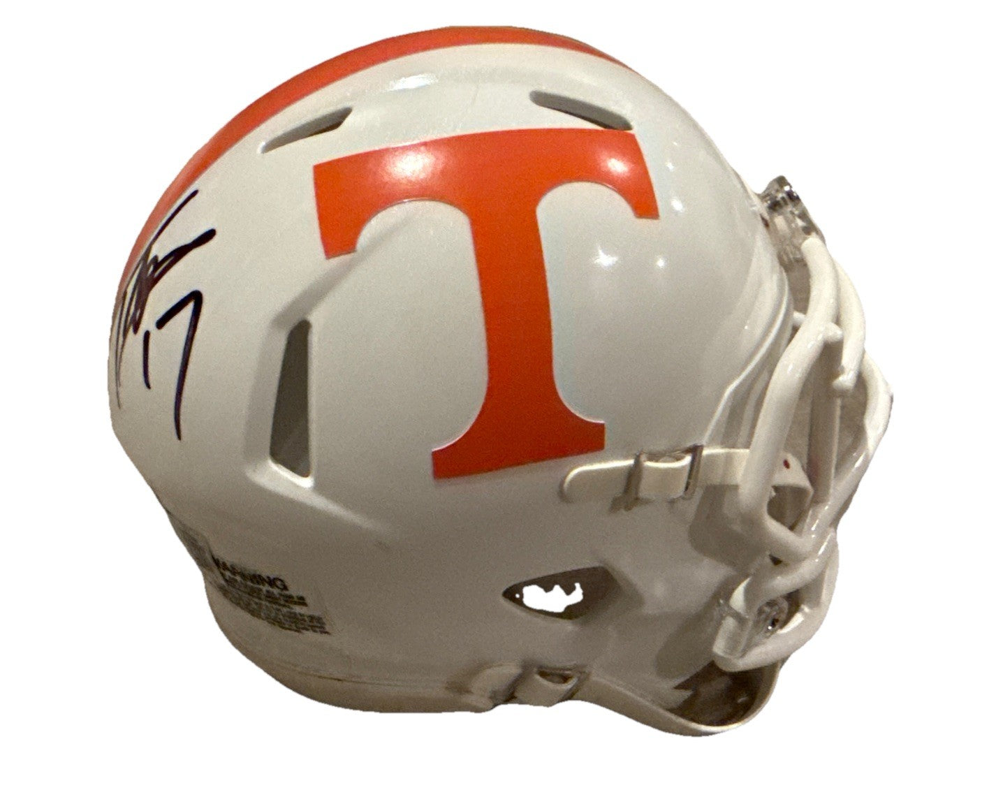 TEE MARTIN signed (TENNESSEE VOLUNTEERS) mini football helmet BECKETT BM02844