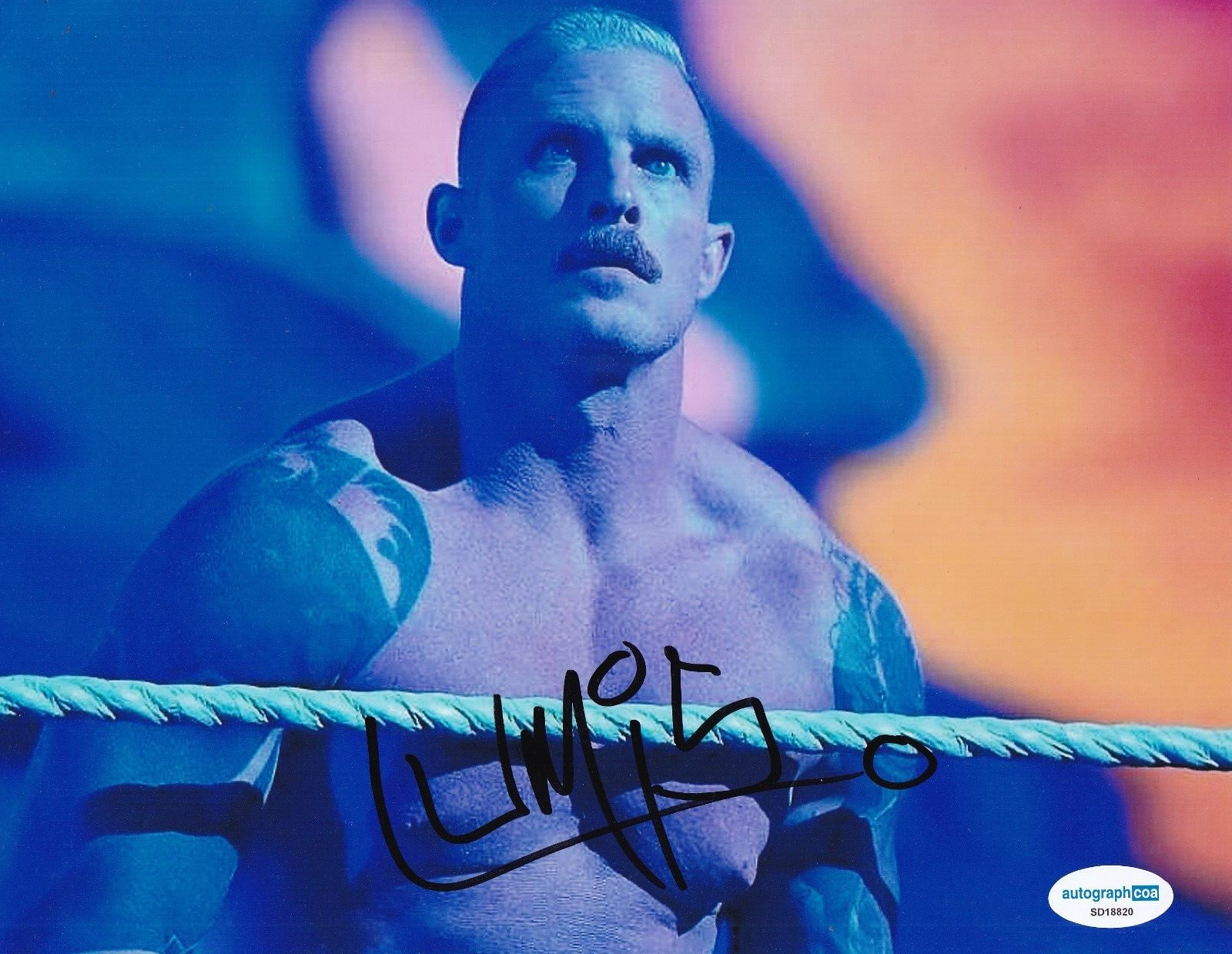 LUMIS signed (WWE) Wrestling Smackdown Raw 8X10 photo ACOA SD18920