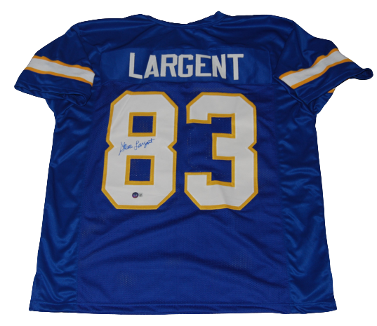 STEVE LARGENT signed (TULSA GOLDEN HURRICANES) XL custom jersey BECKETT BG93594