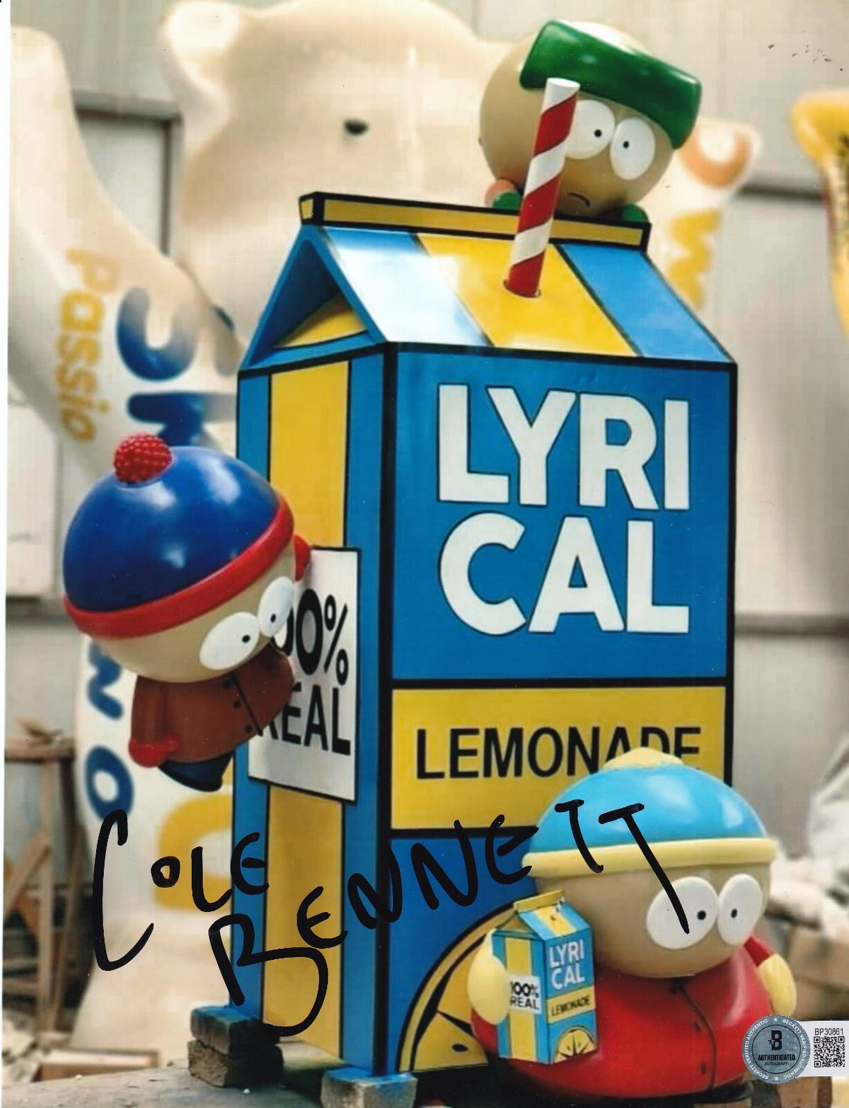 COLE BENNETT signed (LYRICAL LEMONADE) Rapper 8X10 photo BECKETT BAS BP30861
