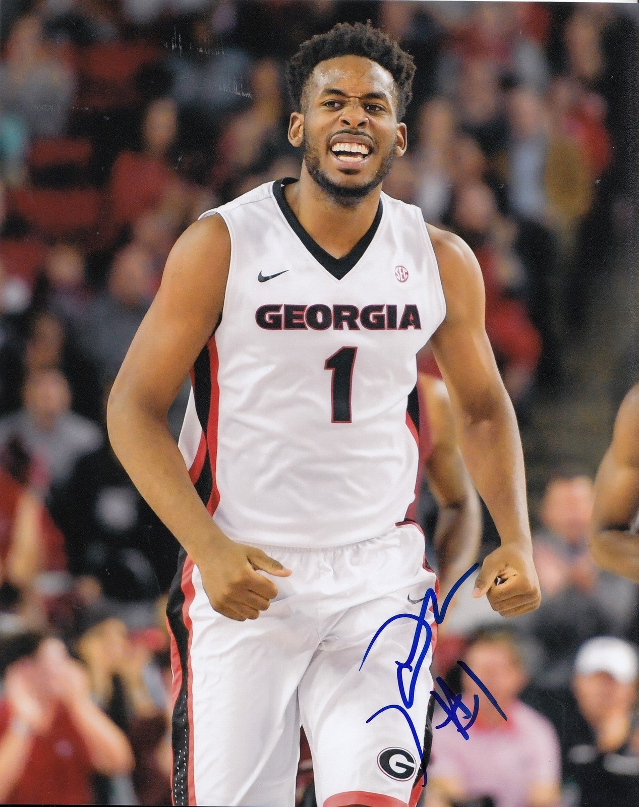 YANTE MATEN signed (GEORGIA BULLDOGS) Basketball 8X10 photo *NBA DRAFT* W/COA #5
