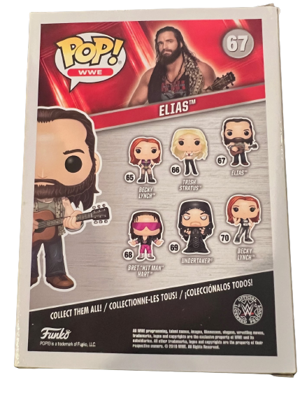 ELIAS signed (WWE) WRESTLING autographed #67 Funko Pop BECKETT BAS BH15353