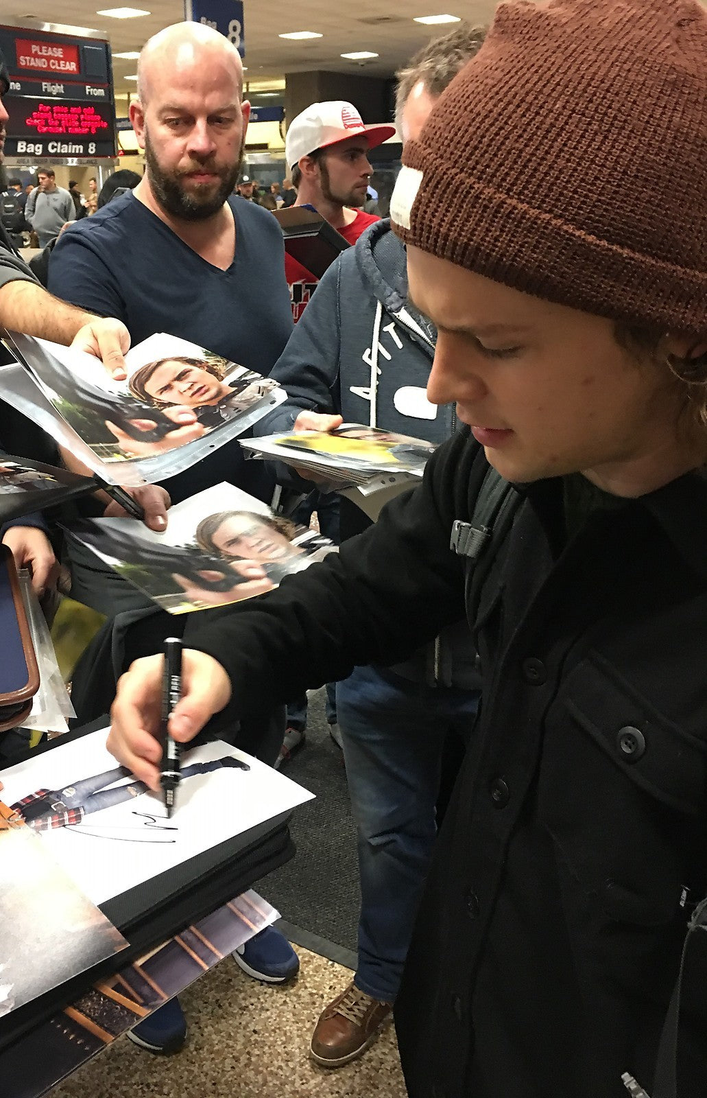 LOGAN MILLER signed *Scouts Guide to the Zombie Apocalypse* 8X10 PROOF W/COA #3