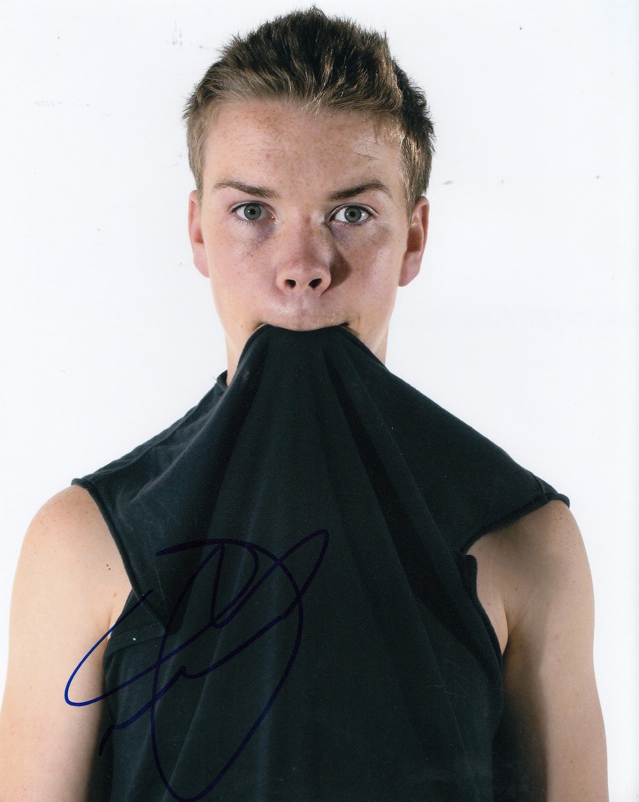 WILL POULTER signed (THE REVENANT) MOVIE 8x10 photo *DETROIT* W/COA