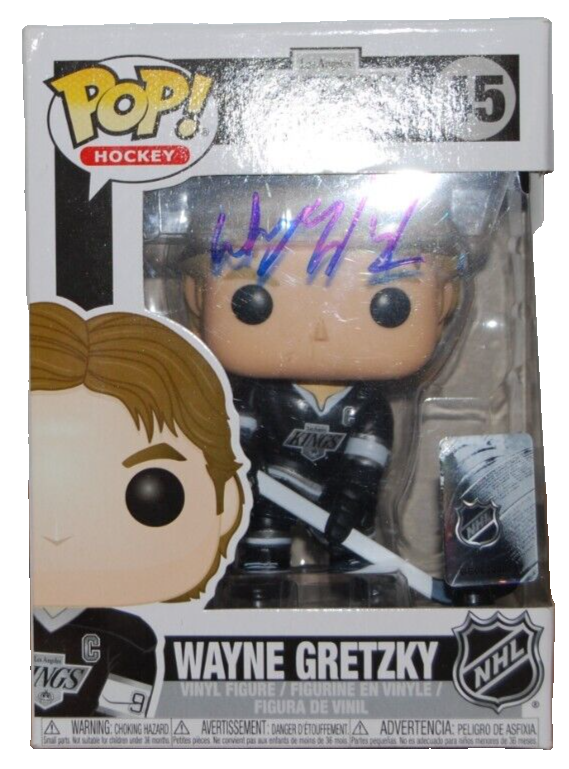 WAYNE GRETZKY signed (LOS ANGELES KINGS) Hockey #45 Funko Pop BECKETT AE47134